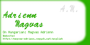 adrienn magvas business card